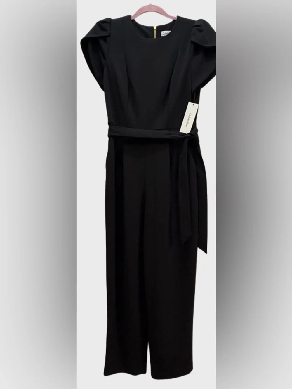 Calvin Klein Black Jumpsuit with Belt